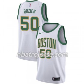 Män Boston Celtics Tröja P.J. Dozier 50 2018-19 Nike City Edition Vit Swingman